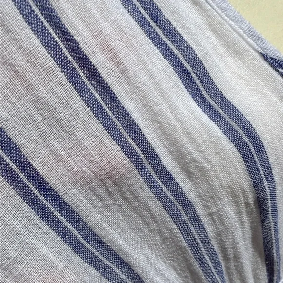 Rails Tina Villa striped dress size L. Blue & White striped Maxi Dress - Picture 4 of 13